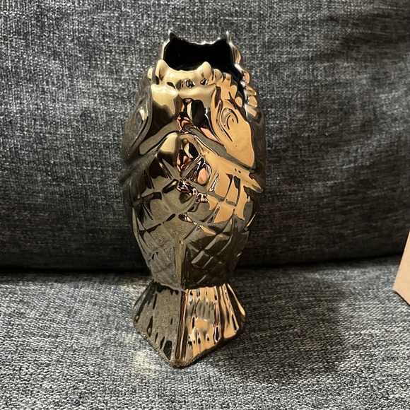 Trader Sam's Golden Piranha Mug Disney Tiki Bar Gold Fish Ceramic Limited Cup - Picture 4 of 12